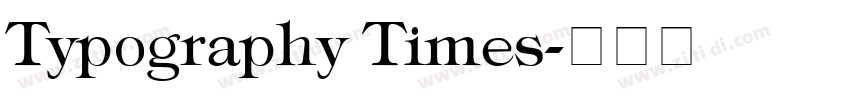 Typography Times字体转换